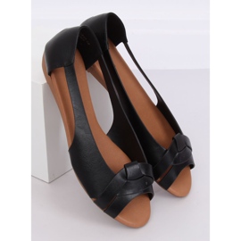 Ballerines coupées noires CC221P Noir le noir 3