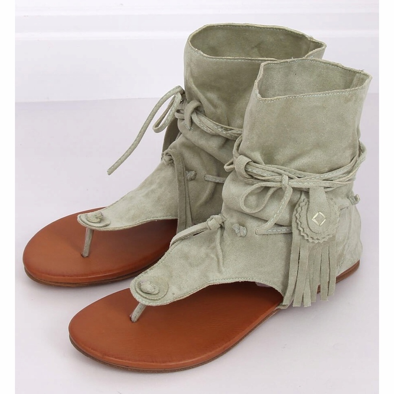 Tongs avec tige céladon SL1010P Vert 1