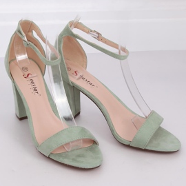 Sandales à talons céladon CD59P Vert 1