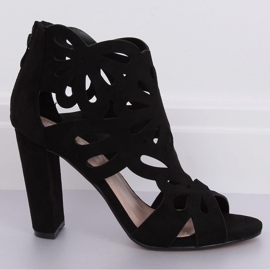 Bottines ajourées noires à talons M304P Noir le noir 5