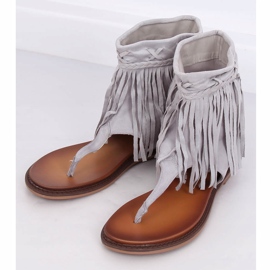 Tongs grises à tige NS129P Gris 1 Tongs grises à tige NS129P Gris 1