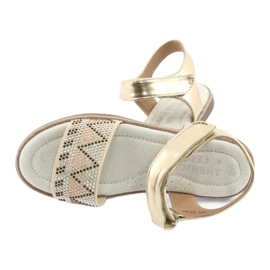 American Club Filles de sandales le noir 3