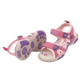 American Club American HL17 / 19 Sandales de filles rose-violet 3