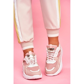 SEA Chaussures de sport femme Baskets Blanc et Rose Martina blanche 2