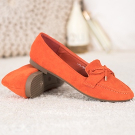 Small Swan Mocassins orange 2 Small Swan Mocassins orange 2