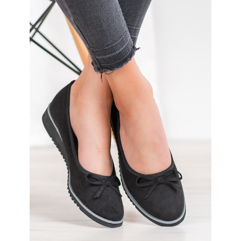 Goodin Ballerine Avec Noeud le noir 1