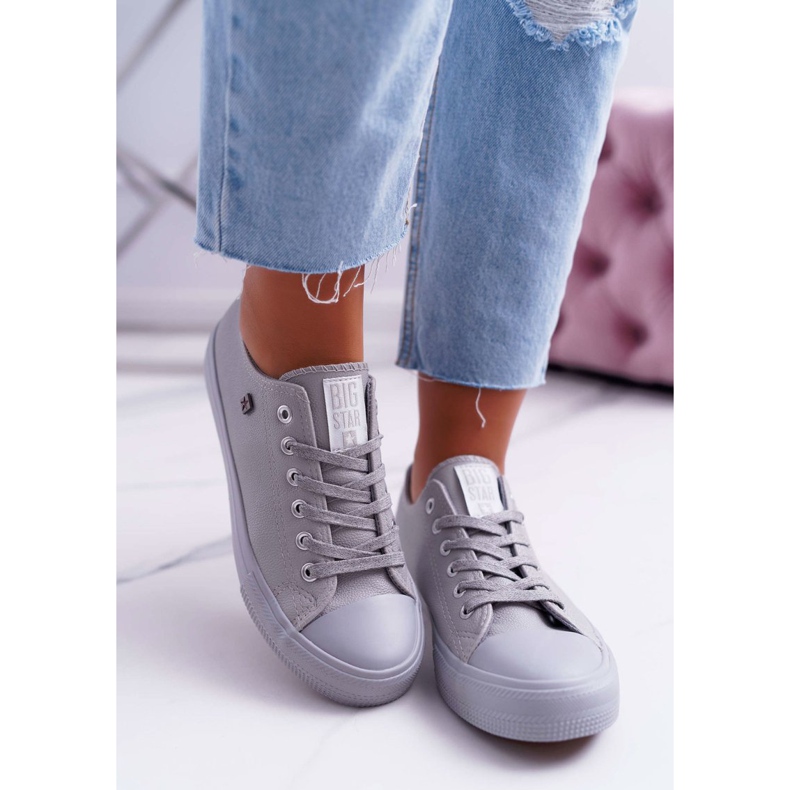 Baskets Femme Big Star Gris Clair EE274394 1 Baskets Femme Big Star Gris Clair EE274394 1