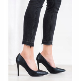 Goodin Talons hauts élégants noir 1