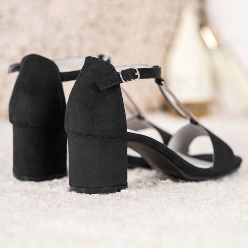 Goodin Sandales élégantes à talons hauts noir 2