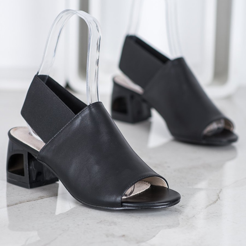 Goodin Chaussures à enfiler sur un poteau noir 1