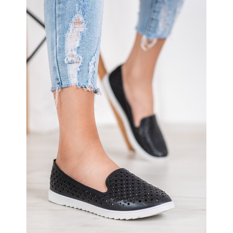 Renda Seigneurs élégants avec des cristaux le noir 2 Renda Seigneurs élégants avec des cristaux le noir 2