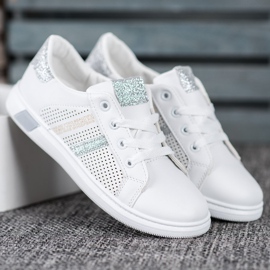 SHELOVET Baskets Ajourées Légères blanc 1