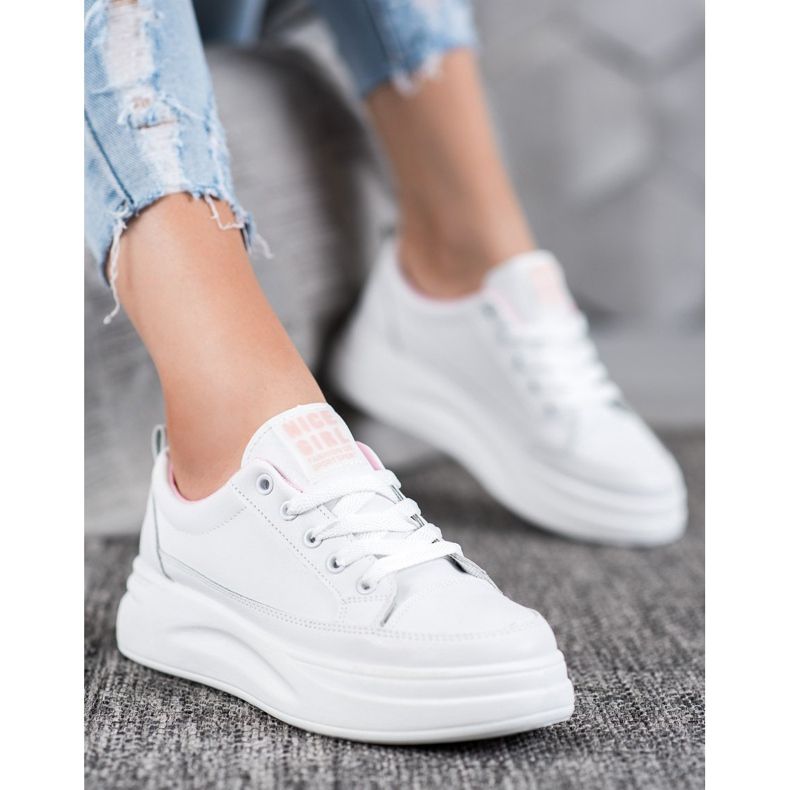 SHELOVET Baskets sur la plateforme Nice Girl blanc 1