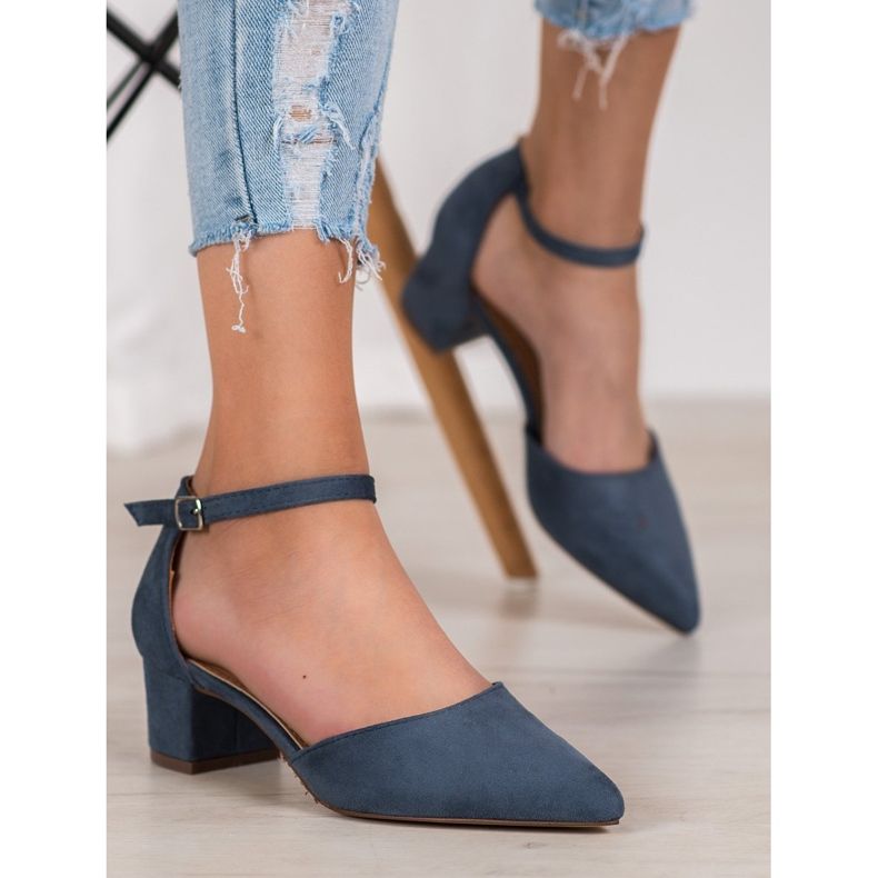 Small Swan Escarpins élégants bleu marine 1