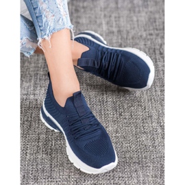Bella Paris Baskets ajourées bleu 2