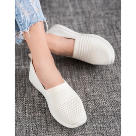 SHELOVET Slipons ajourés confortables brun 2