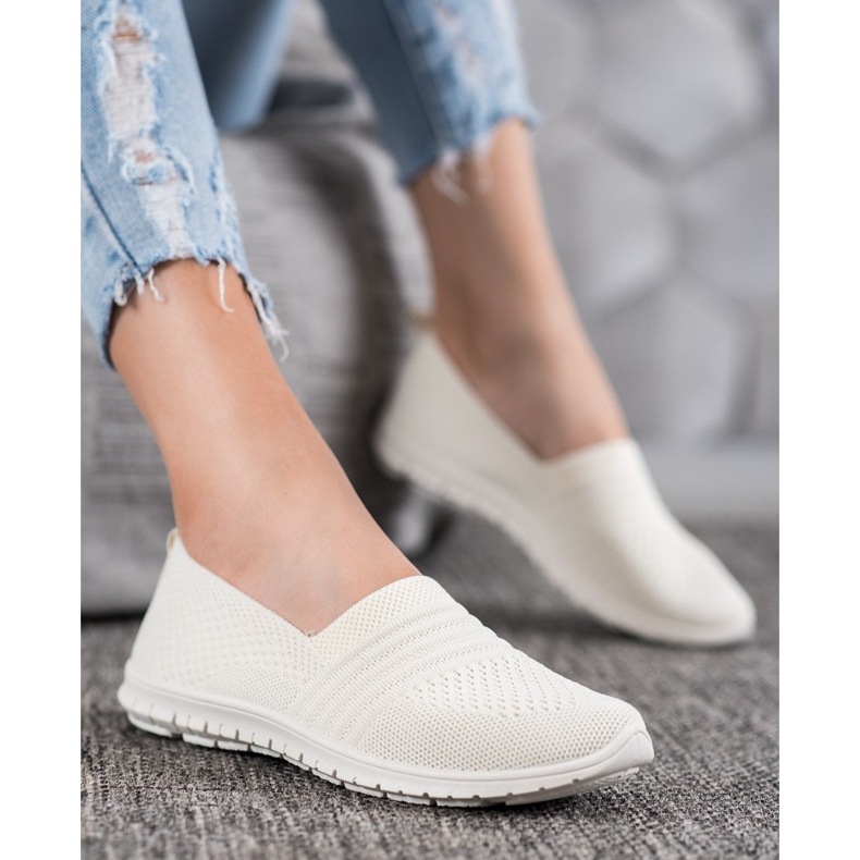 SHELOVET Slipons ajourés confortables brun 1