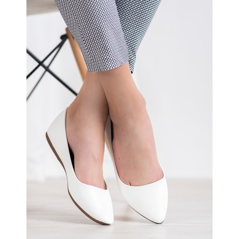 Seastar Ballerines blanches en cuir écologique 1