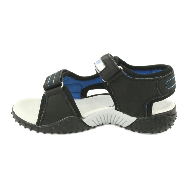 American Club Sandals en cuir insert HL21 / 20 noir / bleu le noir 1