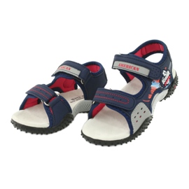 American Club Sandals en cuir INSERT HL21 / 20 Navy Bleu 2