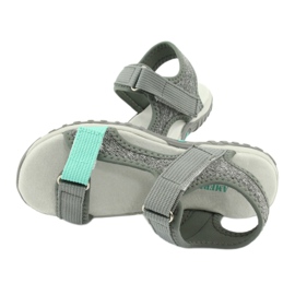 American Club RL24/20 sandales grises avec empiècement en cuir 4