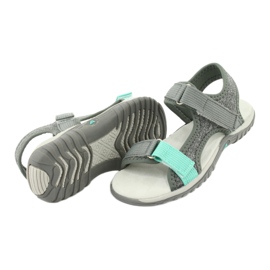 American Club RL24/20 sandales grises avec empiècement en cuir 3