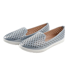 Baskets ajourées bleues DY-08 2