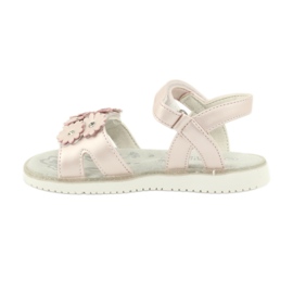 Sandales roses à paillettes nacrées American Club XD10/20 1