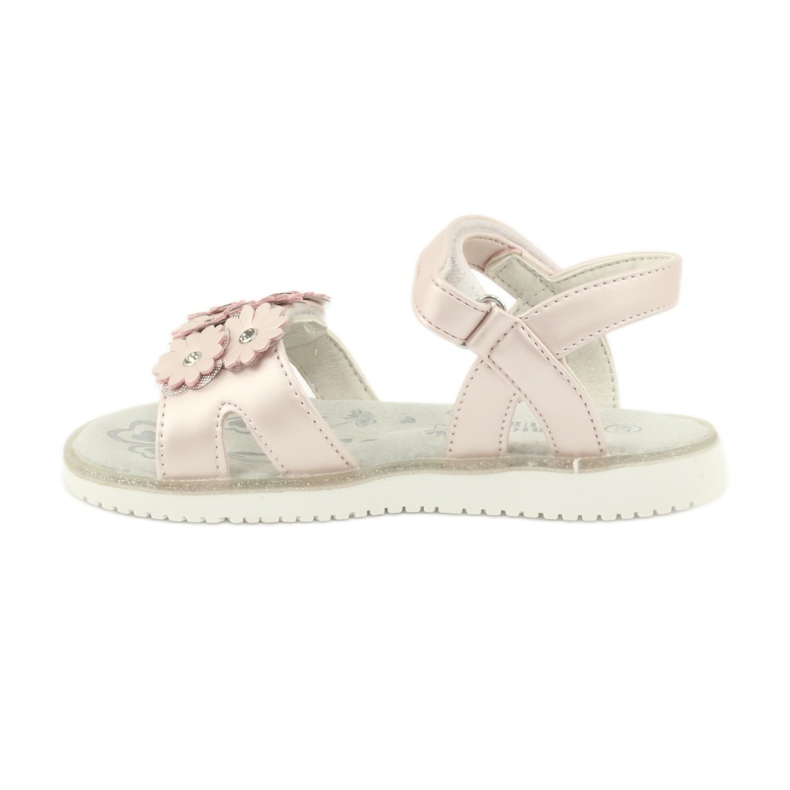 Sandales roses à paillettes nacrées American Club XD10/20 1