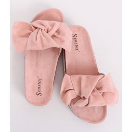 Chaussons roses pour femmes SS116P Rose 1 Chaussons roses pour femmes SS116P Rose 1