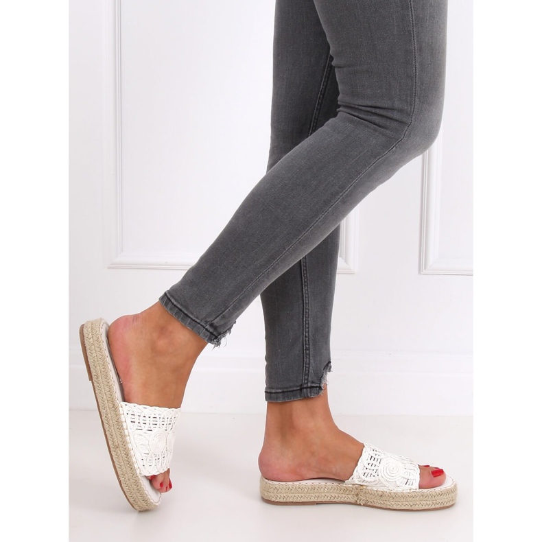 Espadrilles blanches T353P Blanc 1