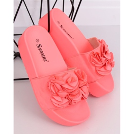 Corail CK148P Chaussons corail sur semelle haute rose 1