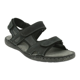 Sandales homme velcro American Club CY15/20 Dk.Navy bleu marine 1