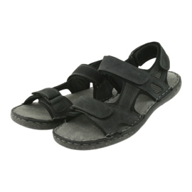 Sandales homme velcro American Club CY15/20 Dk.Navy bleu marin 3