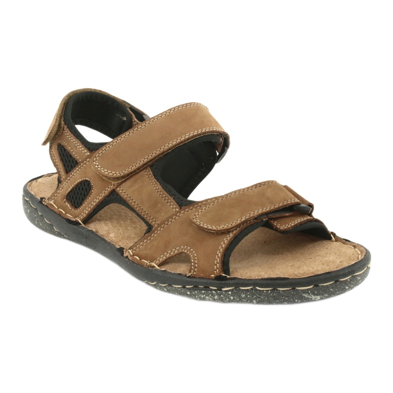 American Club CY15 / 20 sandales velcro pour hommes brun 1