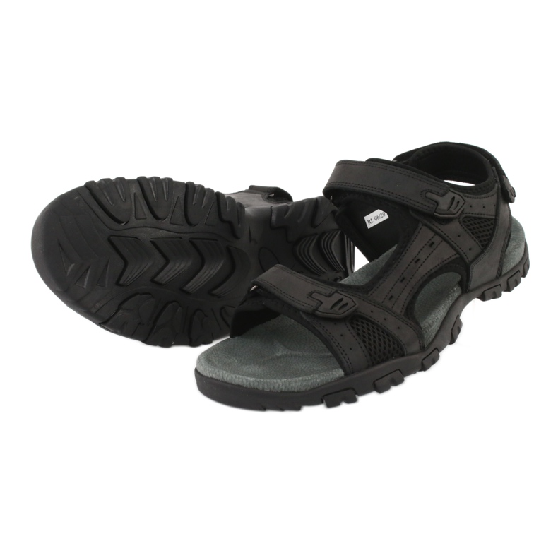 American Club American RL06 / 20 sandales de sport noires 3