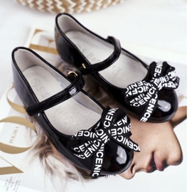 S.Barski Ballerines Enfant Noires avec Velcro Barski Mindi 2