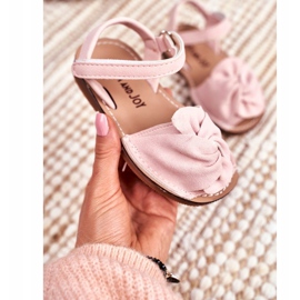 FRROCK Sandales Enfant Avec Velcro Rose Dingo 2