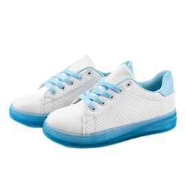 Baskets blanches Baskets H-33 bleu 2