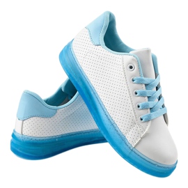 Baskets blanches Baskets H-33 bleu 3