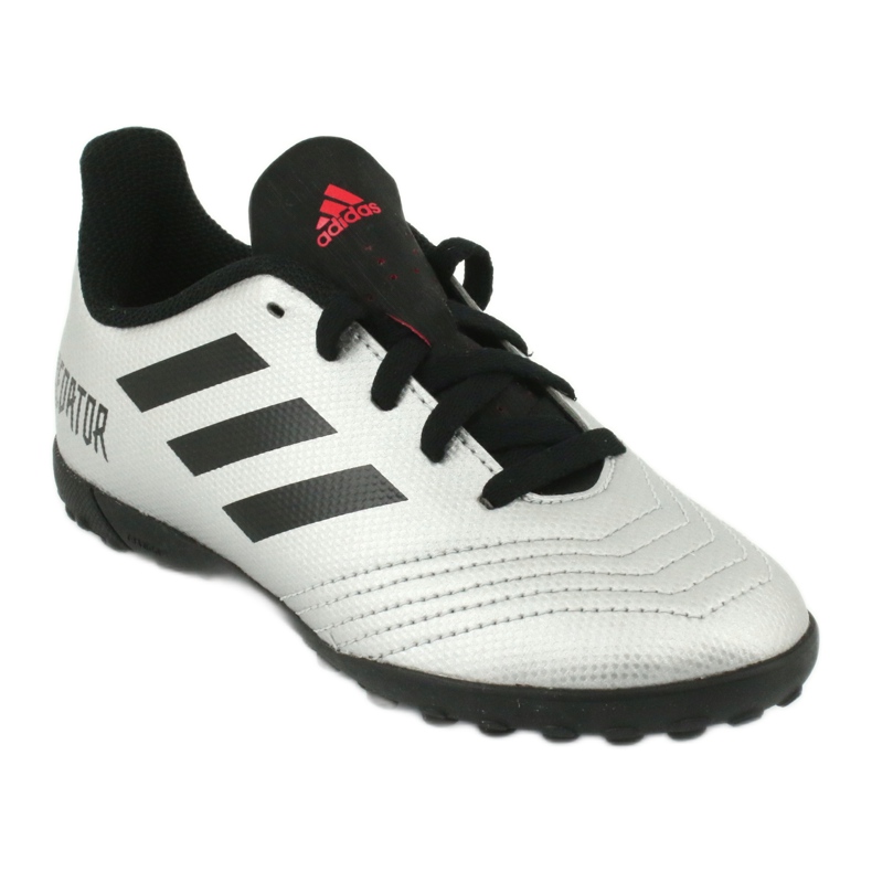Chaussures de foot Adidas Predator 19.4 Tf Jr G25825 argent 1 Chaussures de foot Adidas Predator 19.4 Tf Jr G25825 argent 1