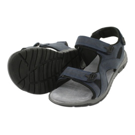 American Club XD03 / 20 sandales de sport noir bleu marine 4