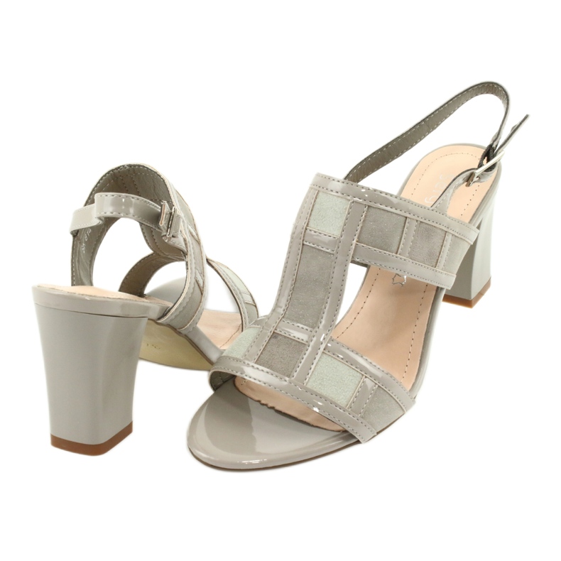 Sandales sur le poste de Sergio Leone SK814 cheville gris 4 Sandales sur le poste de Sergio Leone SK814 cheville gris 4