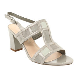 Sandales sur le poste de Sergio Leone SK814 cheville gris 1 Sandales sur le poste de Sergio Leone SK814 cheville gris 1