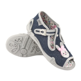 Chaussures pour enfants Befado 213P119 bleu marine gris 3