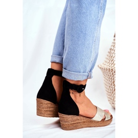 Sandales Femme Maciejka Cuir Daim Noir 04565-25 le noir jaune 4