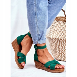 Sandales Femme Maciejka Cuir Daim Vert 04565-09 4
