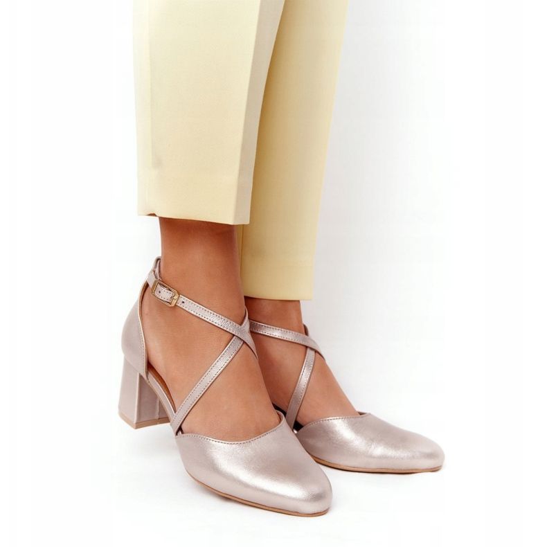 Escarpins Femme Maciejka Cuir Doré 04070-25 2