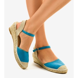 Espadrilles bleues 3M85-23 2