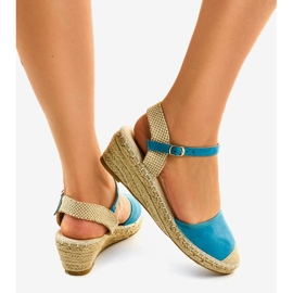 Espadrilles bleues 3M85-23 3